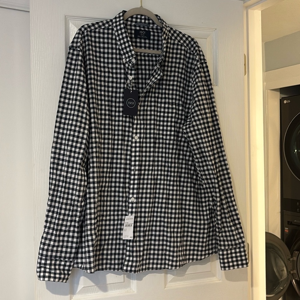 1901 Brand Gingham Button Down Shirt
